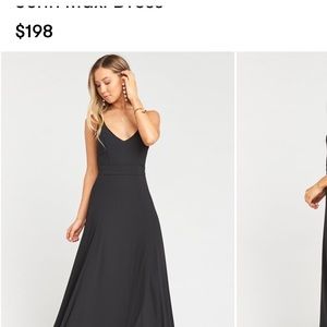 Show me your mumu black bridesmaid dress